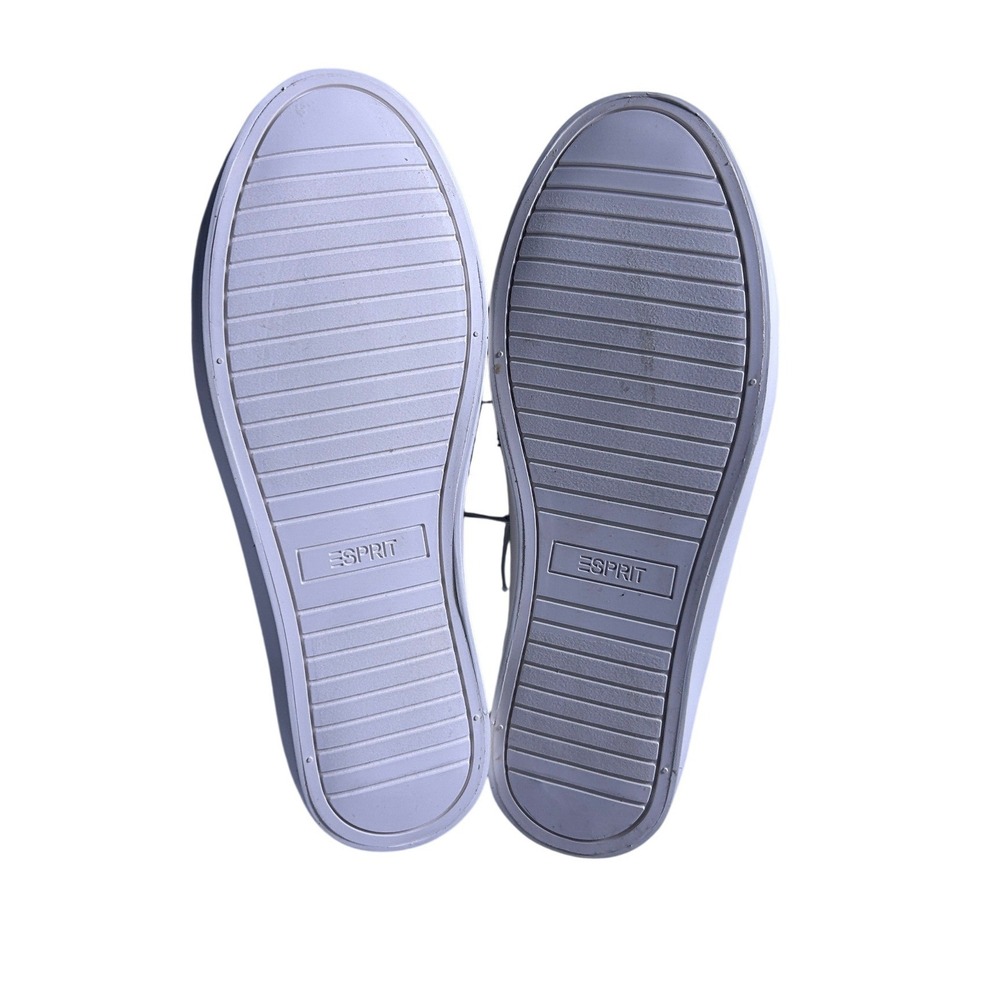 ESPRIT Womens Tallya Canvas Lace Up Sneakers White 8M NEW - Picture 7 of 8